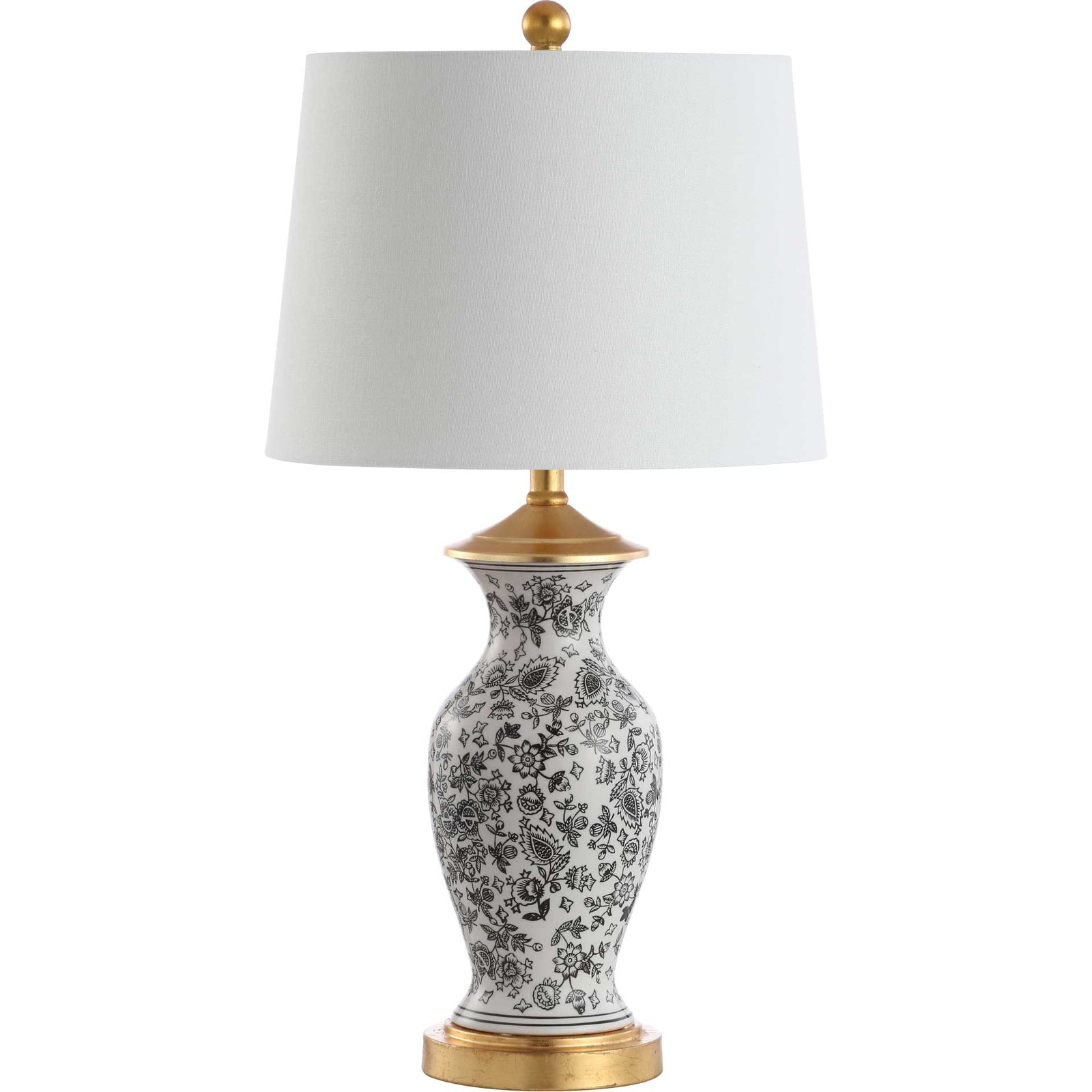 Kabir Table Lamp Black/White (Set of 2)