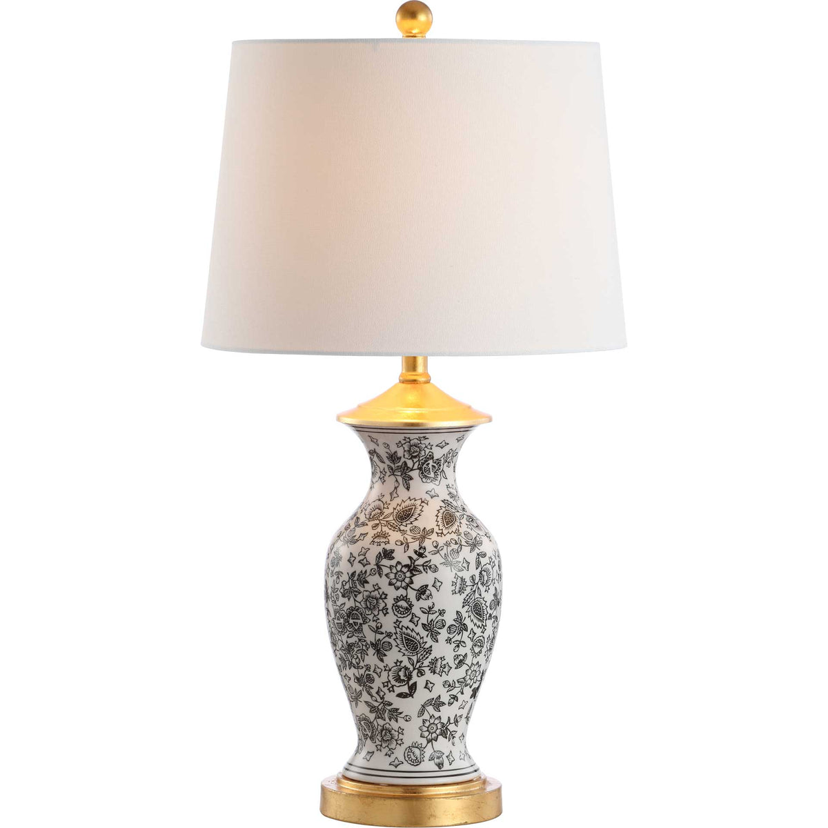 Kabir Table Lamp Black/White (Set of 2)