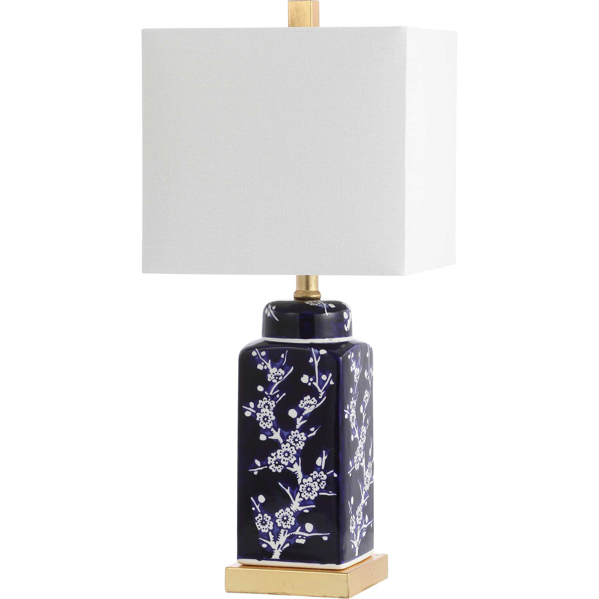 Pique Table Lamp Navy/White (Set of 2)