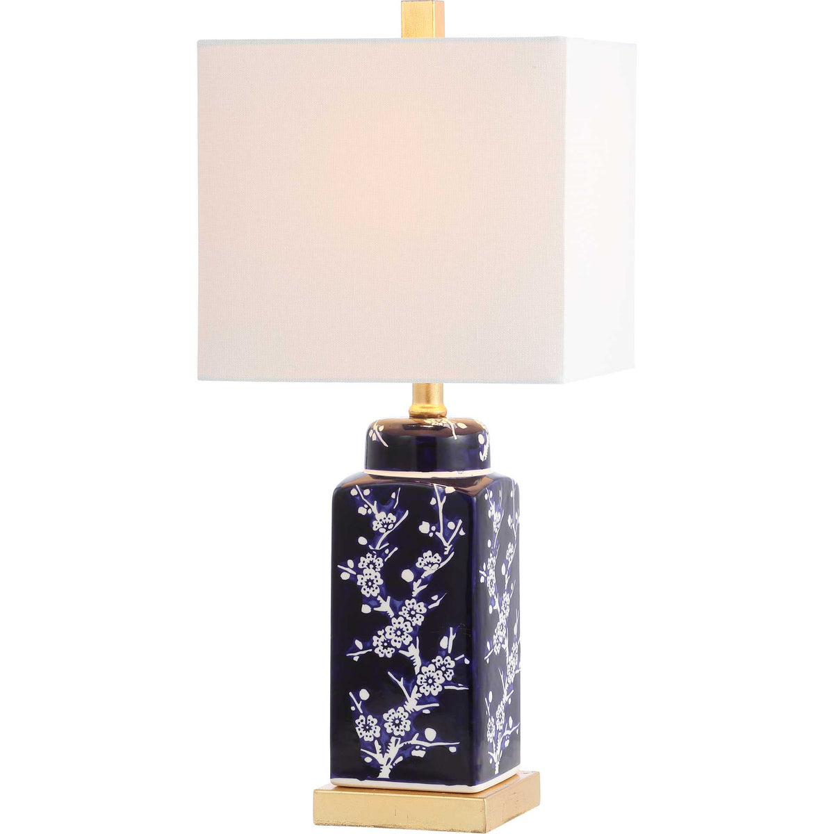 Pique Table Lamp Navy/White (Set of 2)