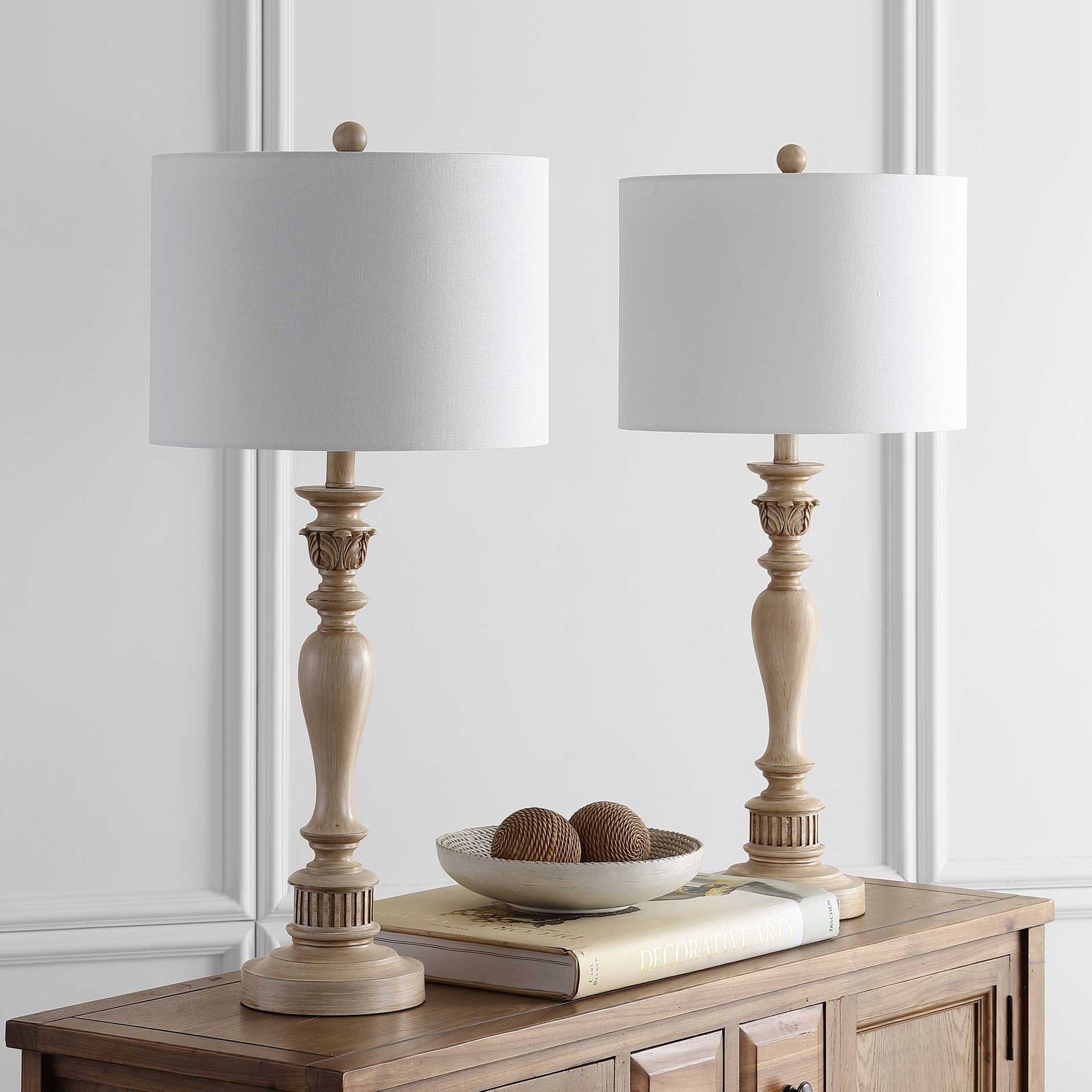 Hudson Table Lamp Light Brown (Set of 2)