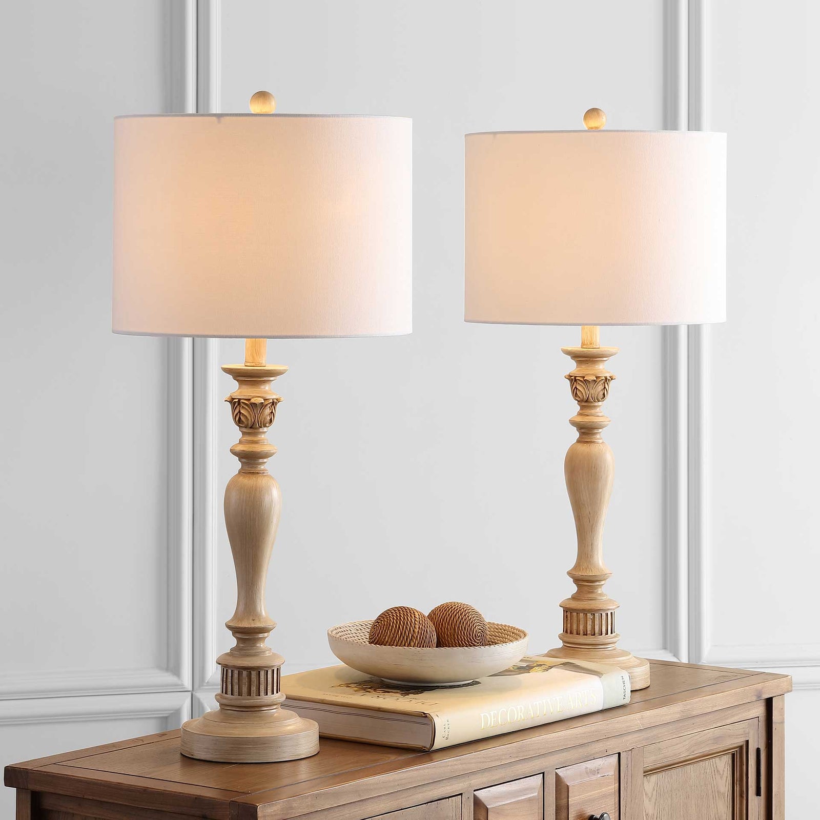 Hudson Table Lamp Light Brown (Set of 2)