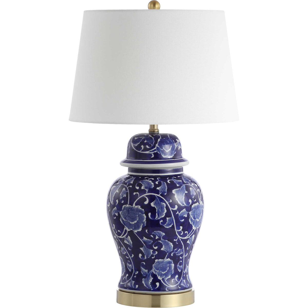 Ahmed Table Lamp Navy/White (Set of 2)