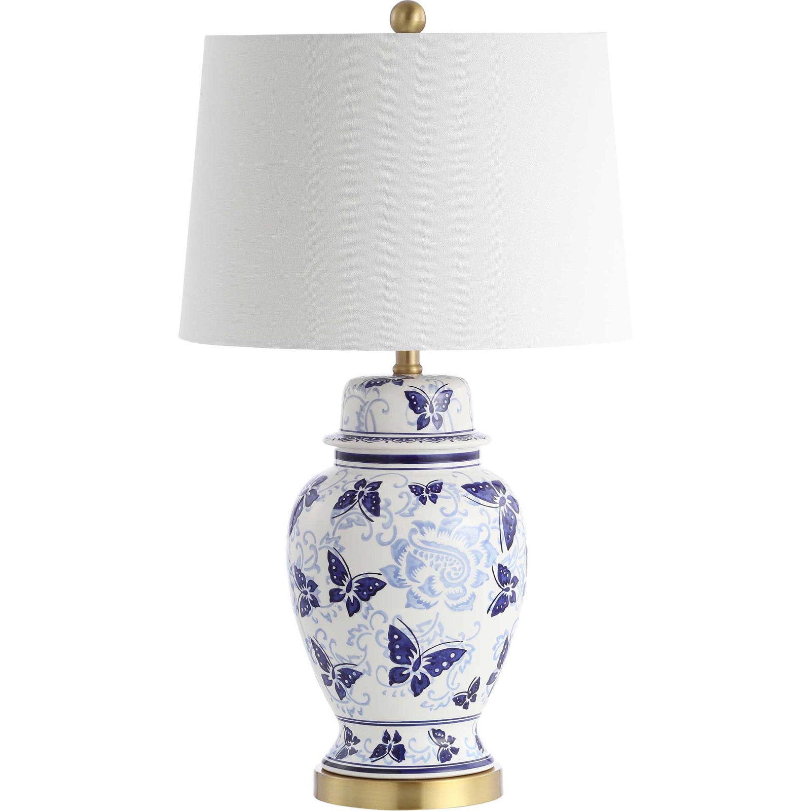 Hamdan Table Lamp Blue/White (Set of 2)