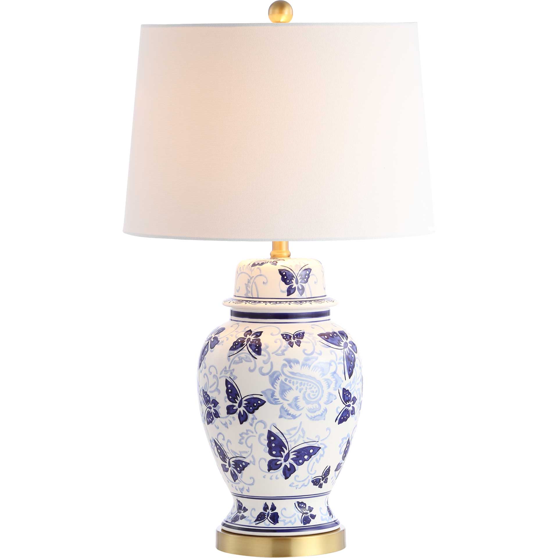 Hamdan Table Lamp Blue/White (Set of 2)