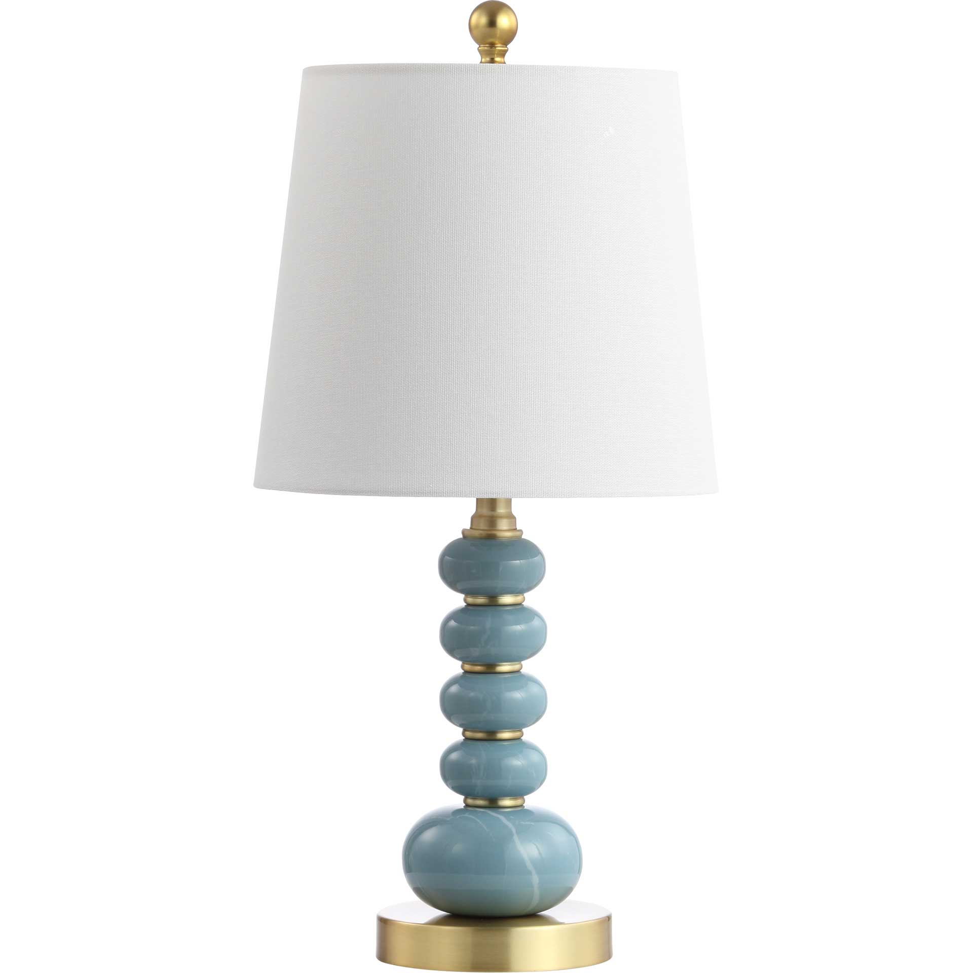 Tracy Table Lamp Light Blue/Brass Gold