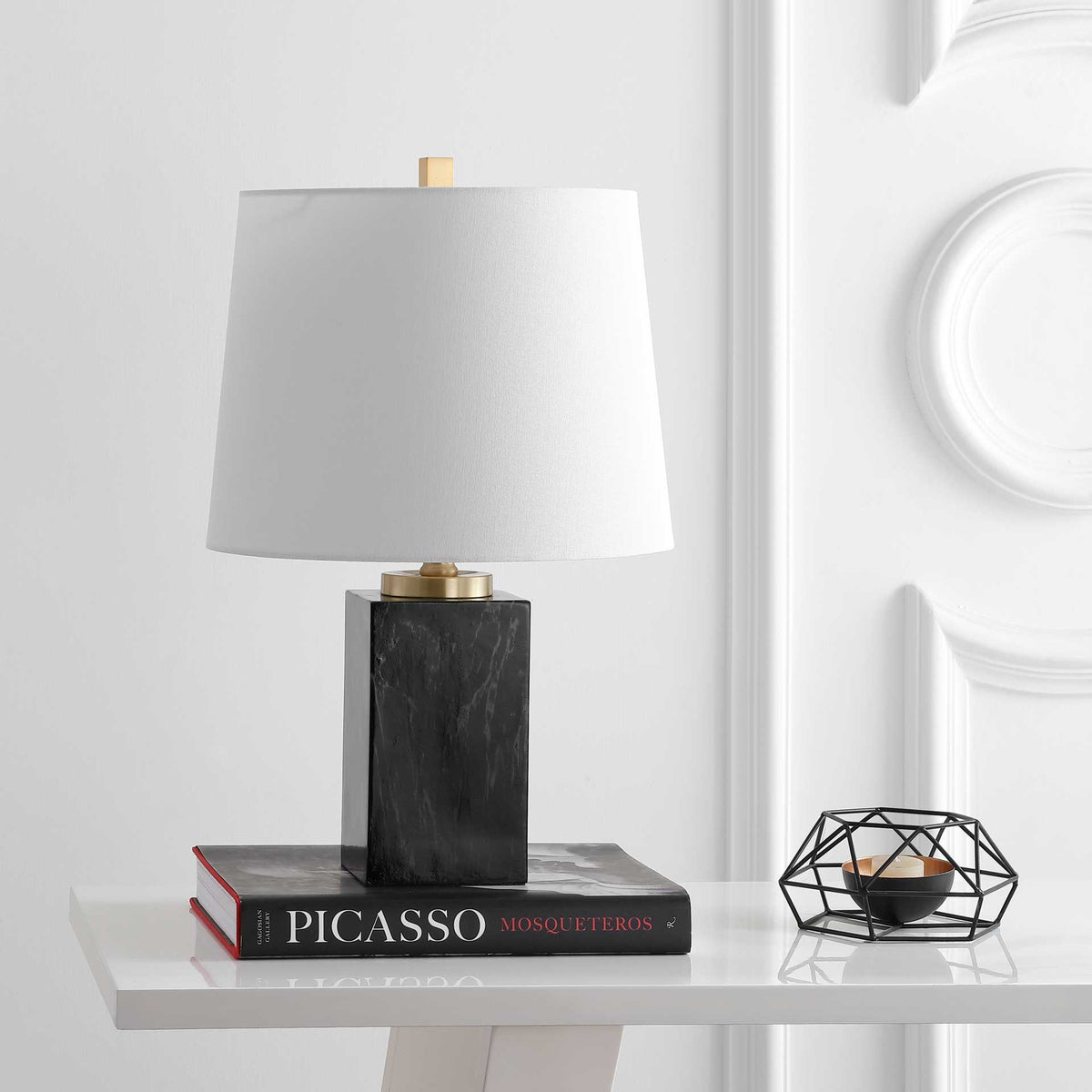 Jumbo Table Lamp Black Marble Finish