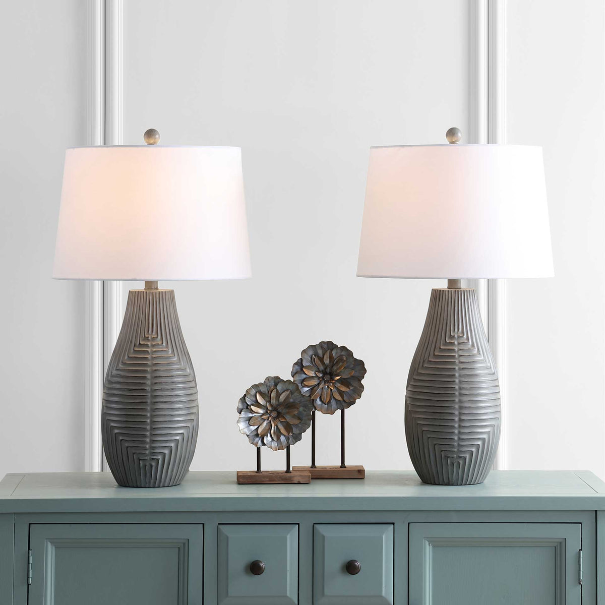 Jacoby Table Lamp Faux Wood (Set of 2)