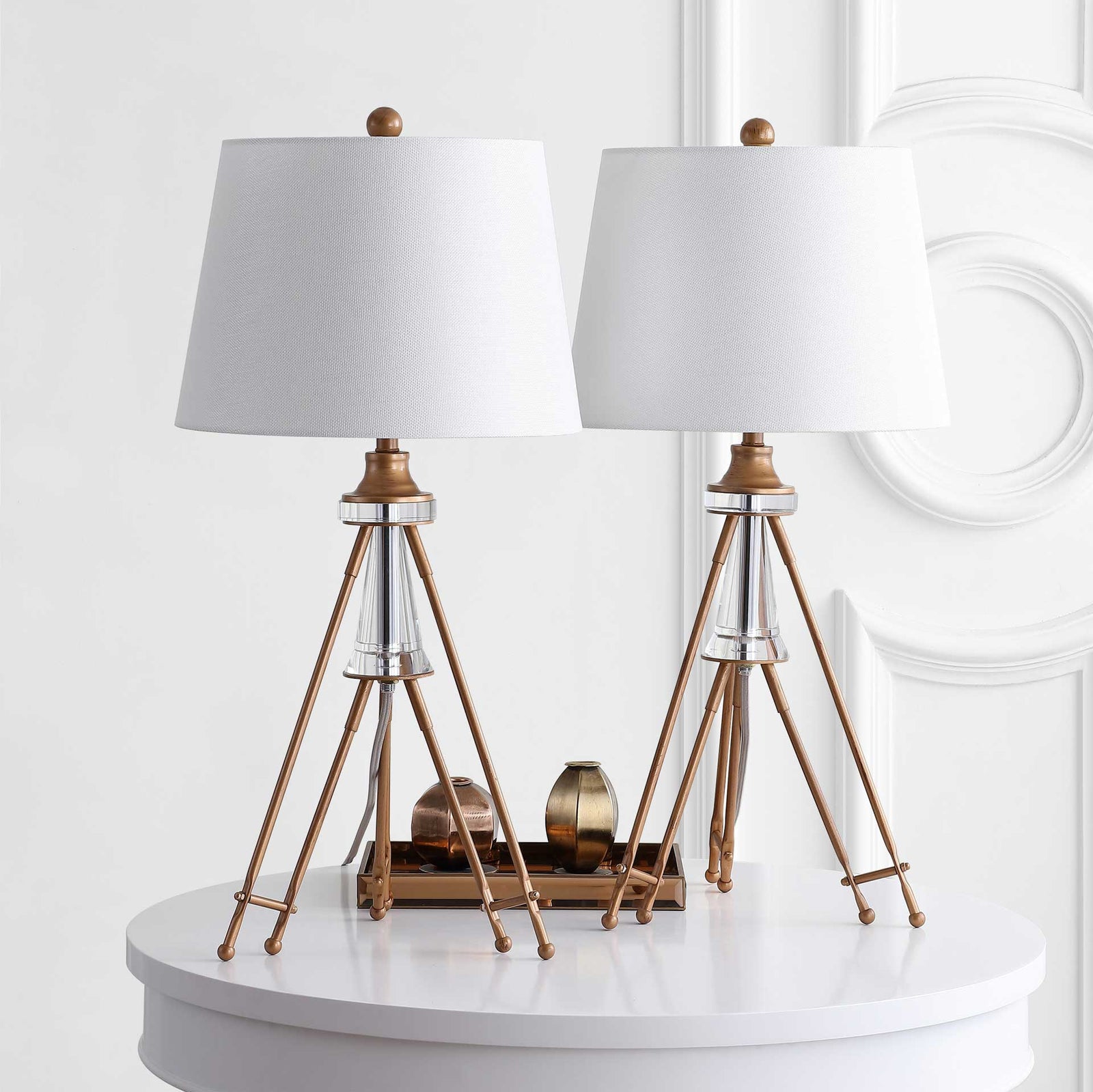 Grace Table Lamps Brass (Set of 2)