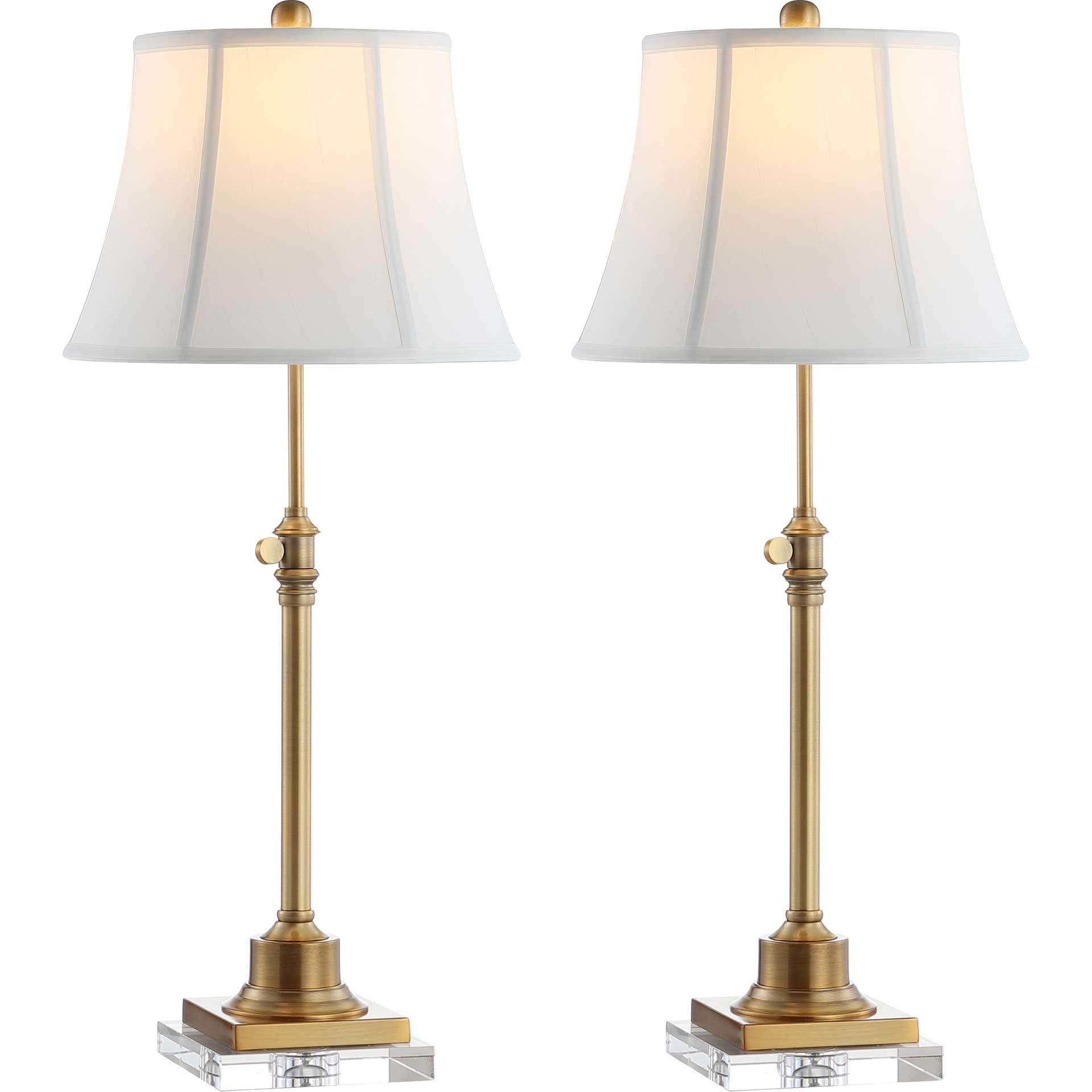 Caitria Table Lamps Clear/Brass Gold (Set of 2)