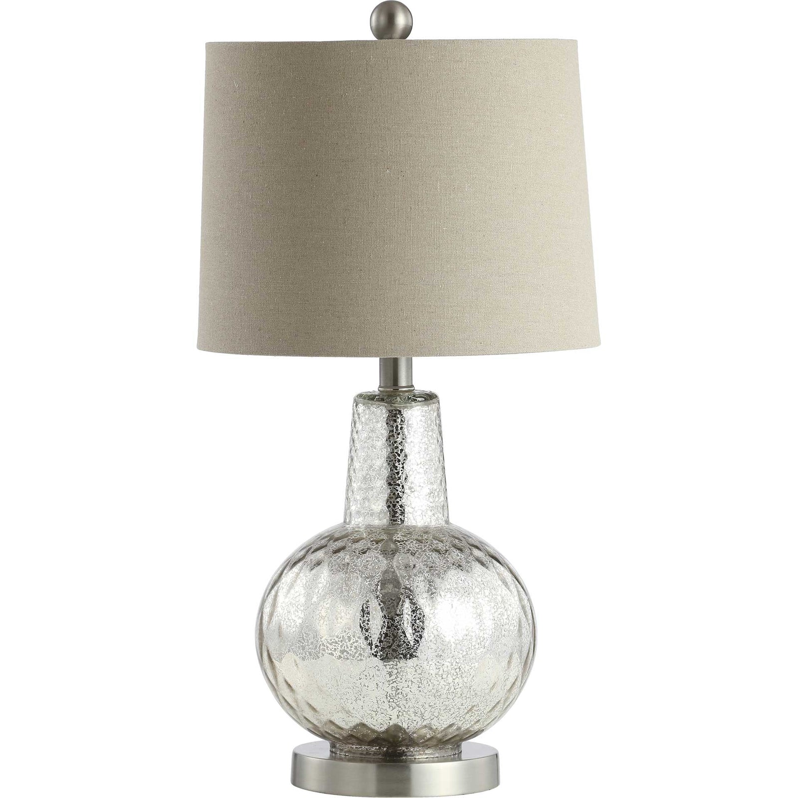 Attune Table Lamp Silver/Ivory