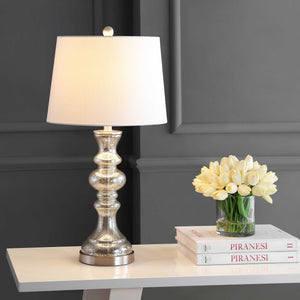 Jackson Table Lamp Silver/Ivory