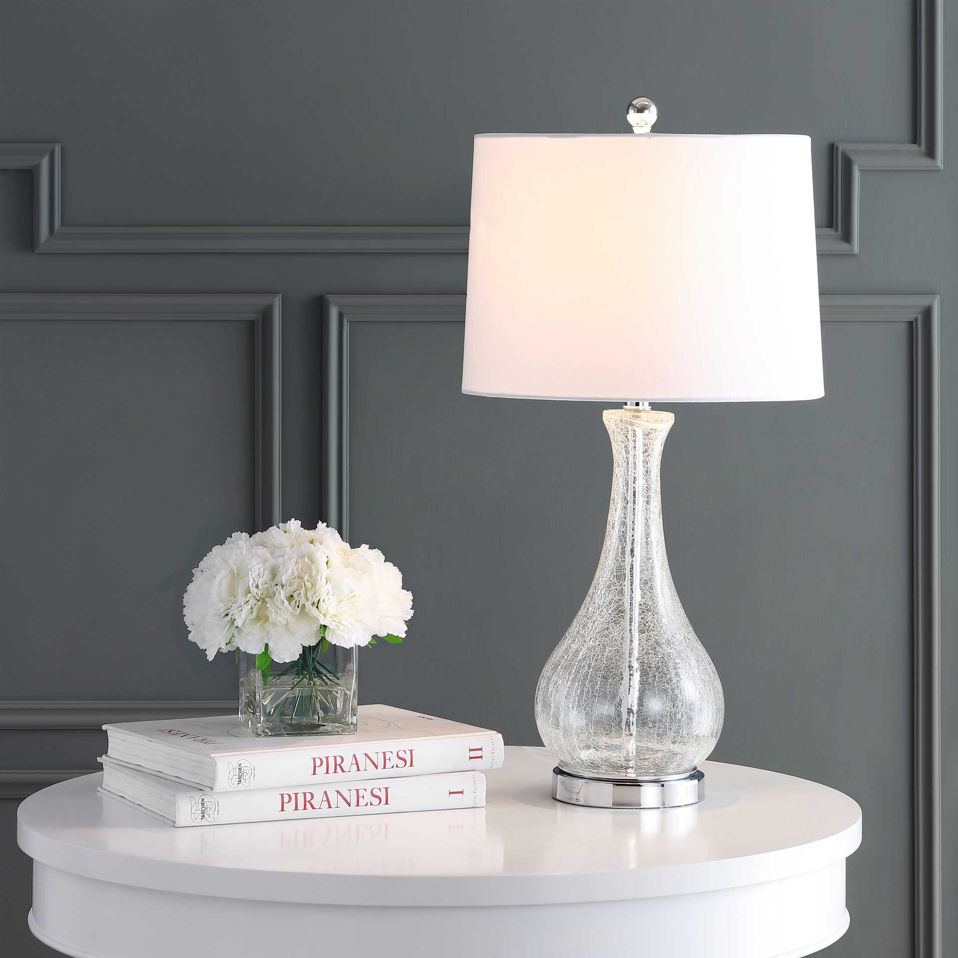Finesse Table Lamp Crack Clear