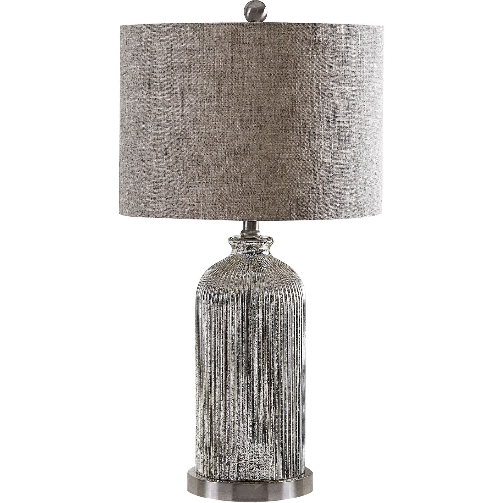 Astoria Table Lamps Silver/Ivory (Set of 2)