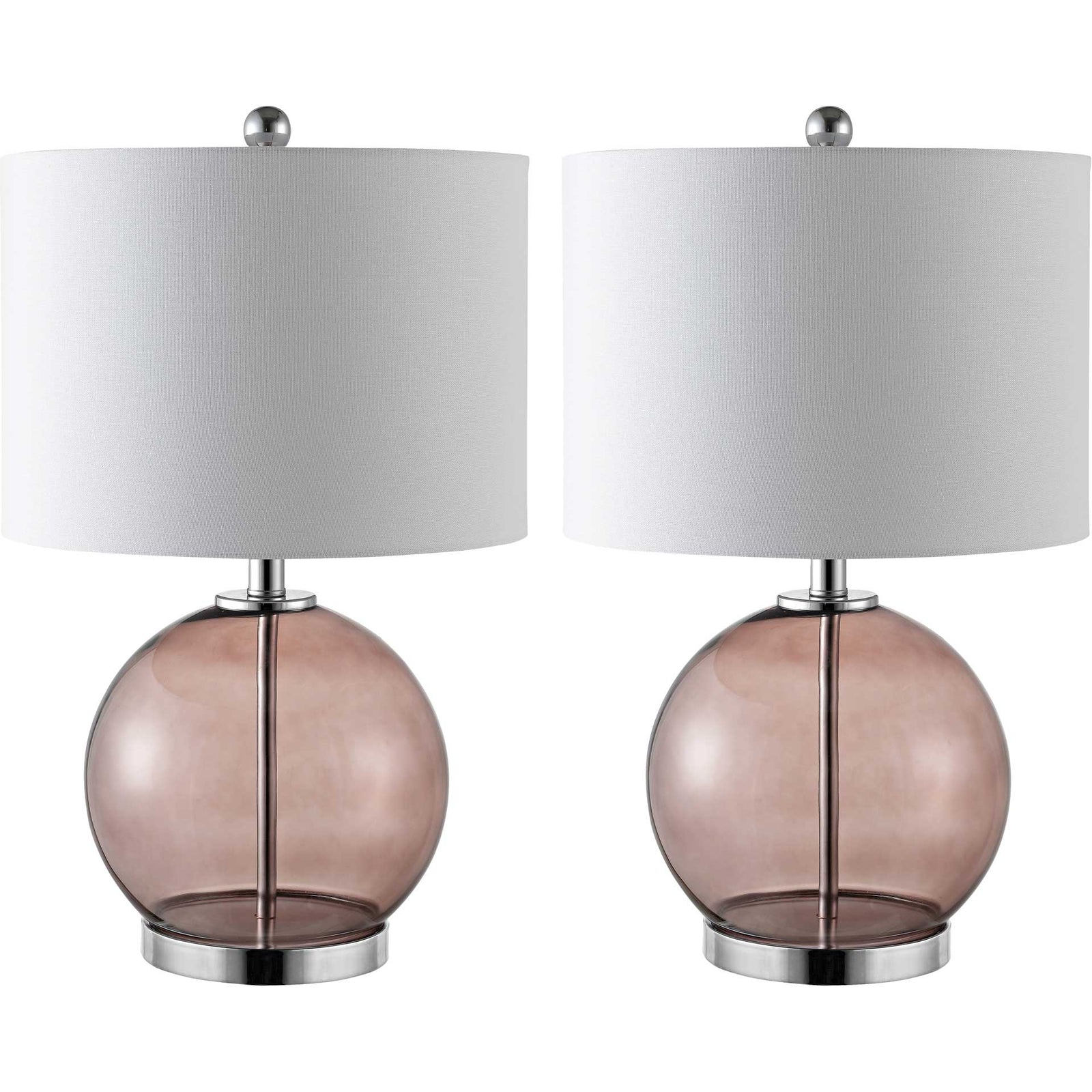 Loli Table Lamps Smoked Gray Glass (Set of 2)