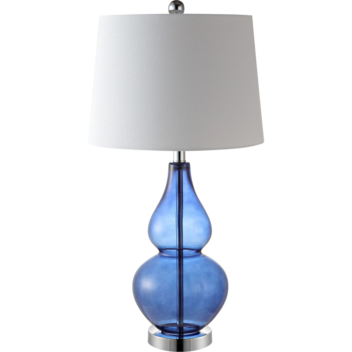 Fresca Table Lamps Blue/Chrome (Set of 2)
