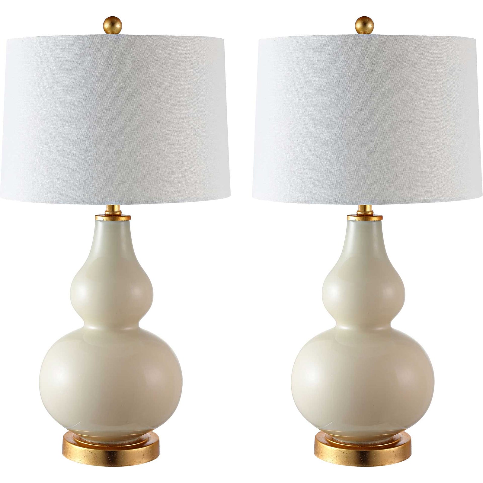 Kamren Table Lamps Cream/Gold (Set of 2)