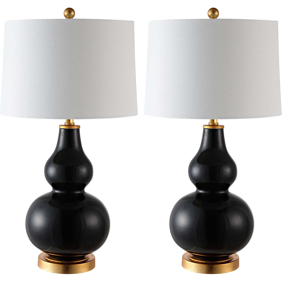 Kamren Table Lamps Black/Gold (Set of 2)