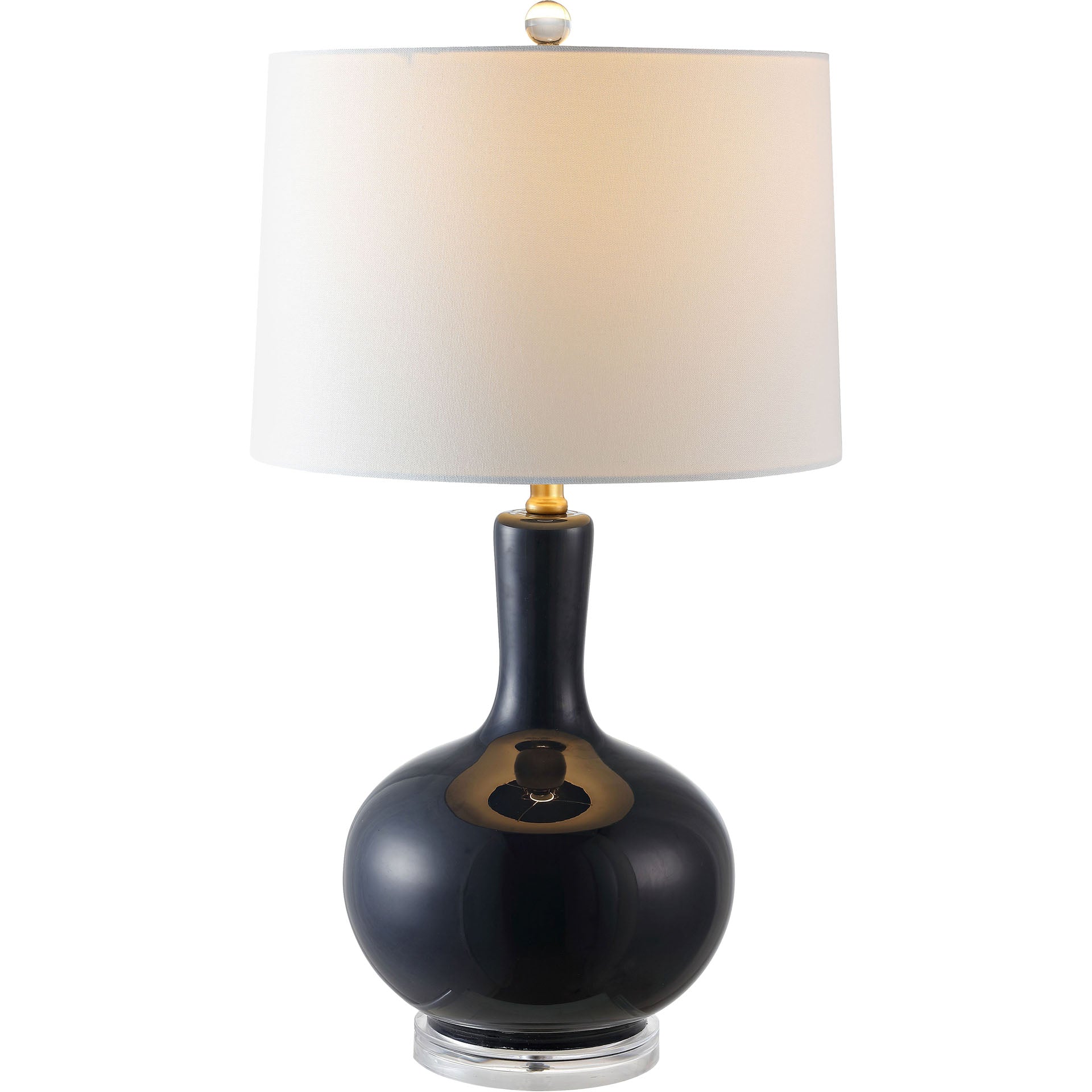 Nigel Table Lamps Navy/Clear (Set of 2)