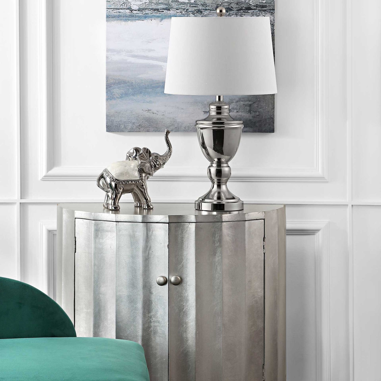 Renga Table Lamp Polished Nickel