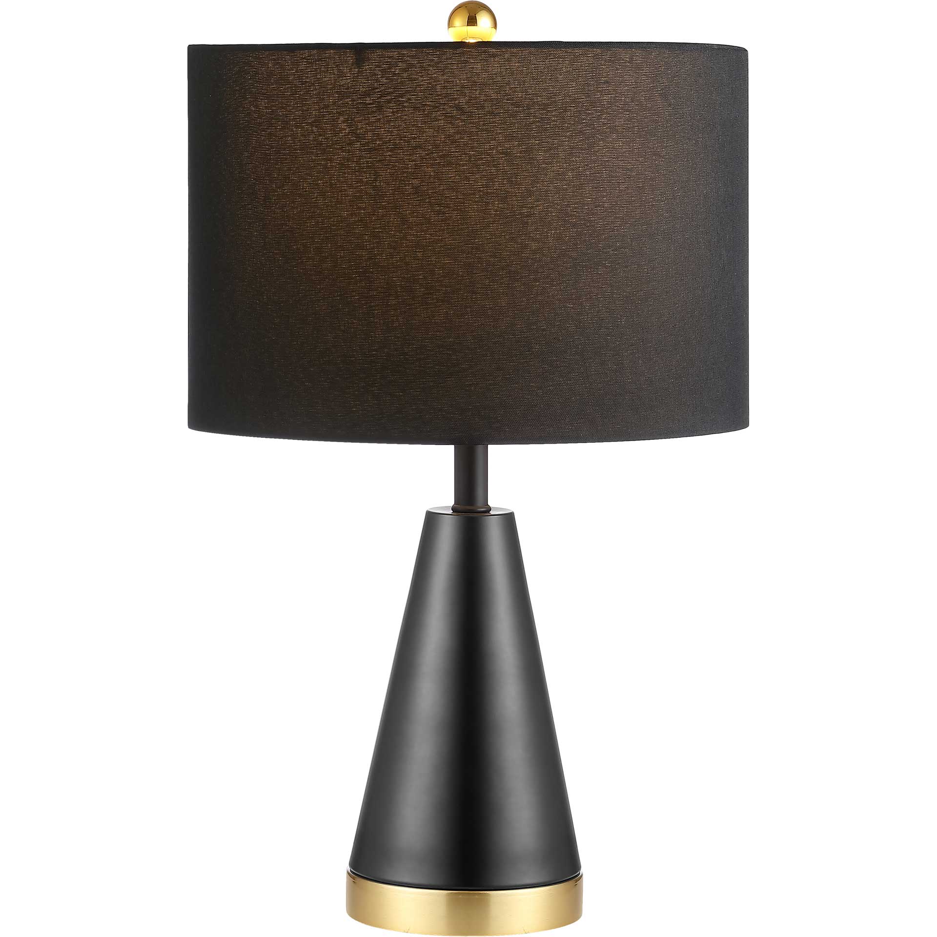 Pearl Table Lamps Black/Brass Gold (Set of 2)
