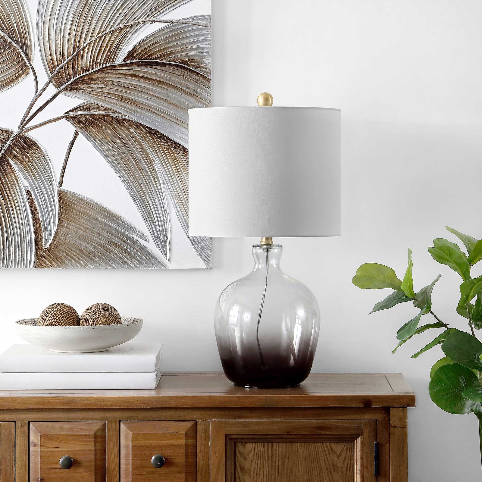 Remmi Table Lamp Ombre Gray