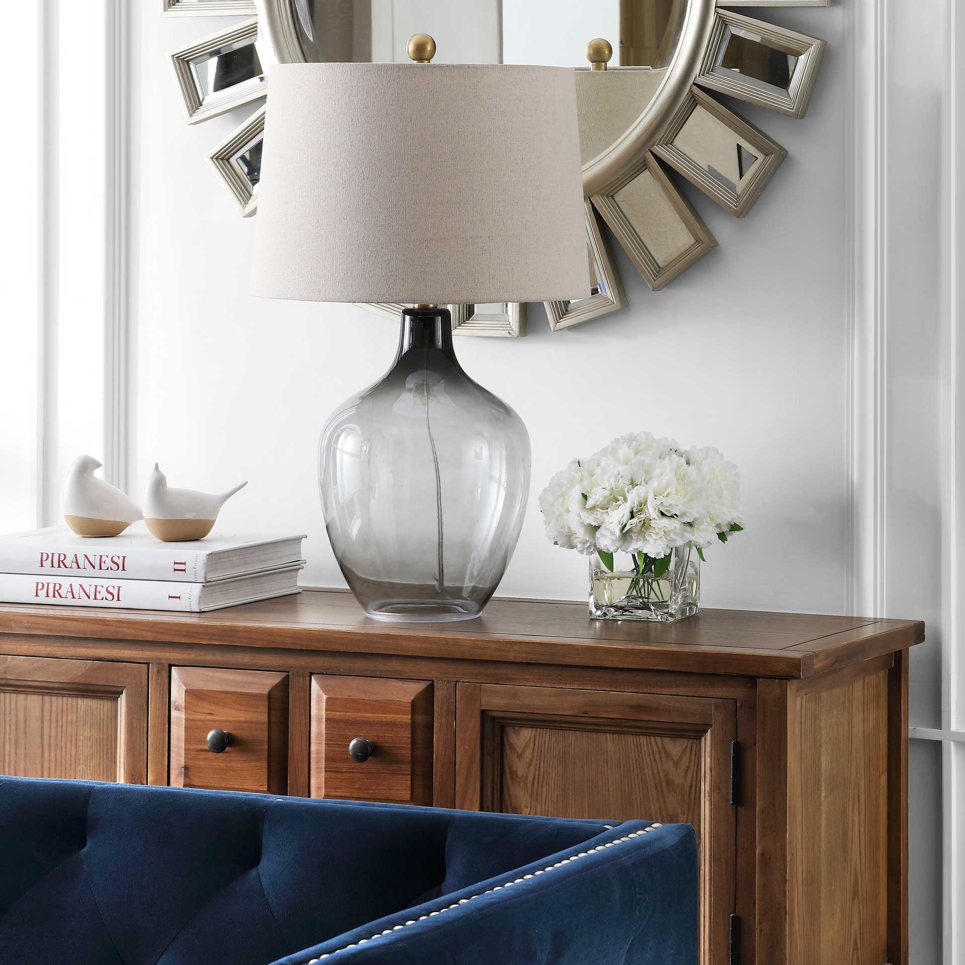 Lando Table Lamp Ombre Gray