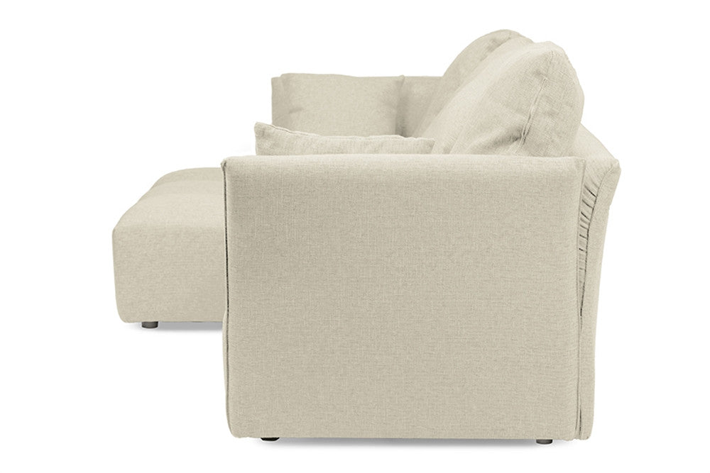 Abbison Fabric Sectional Sofa Beige
