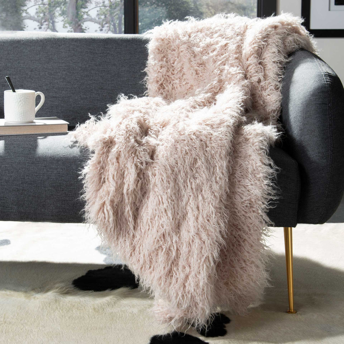 Faux Sheepskin Taupe
