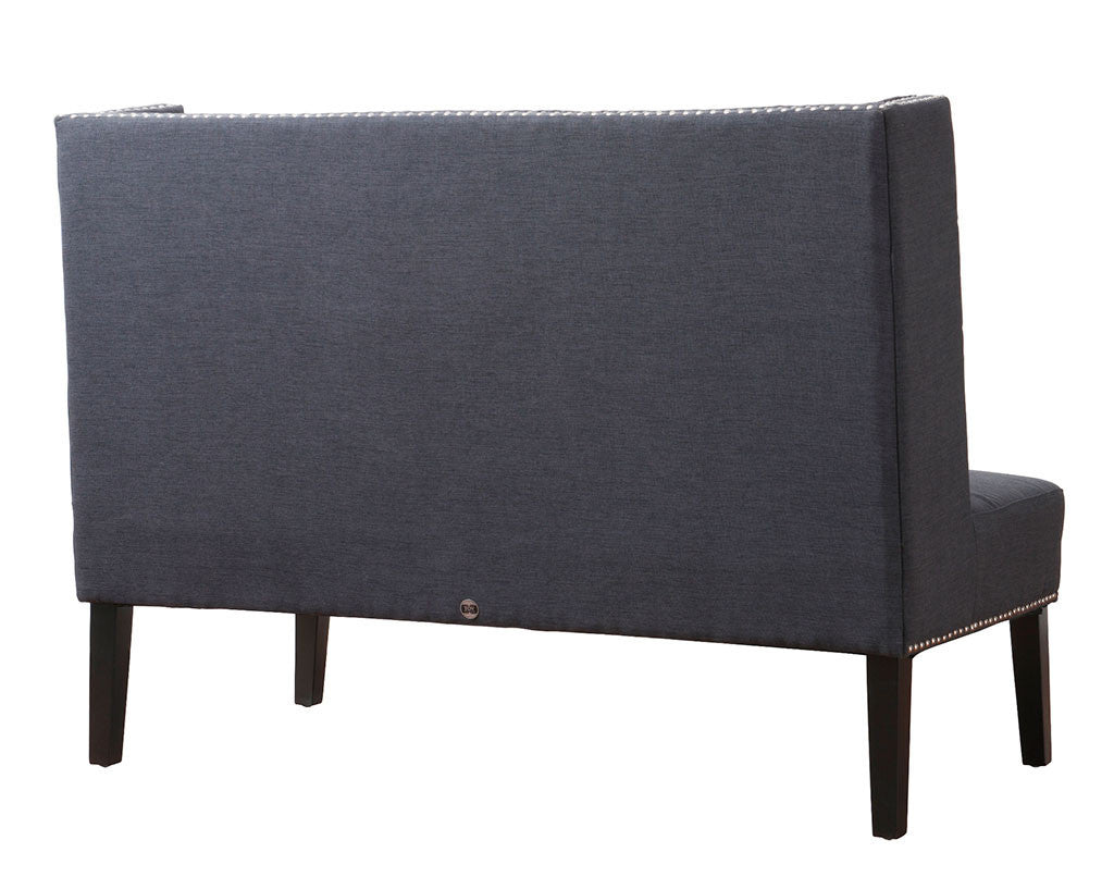 Halford Gray Linen Banquette Bench