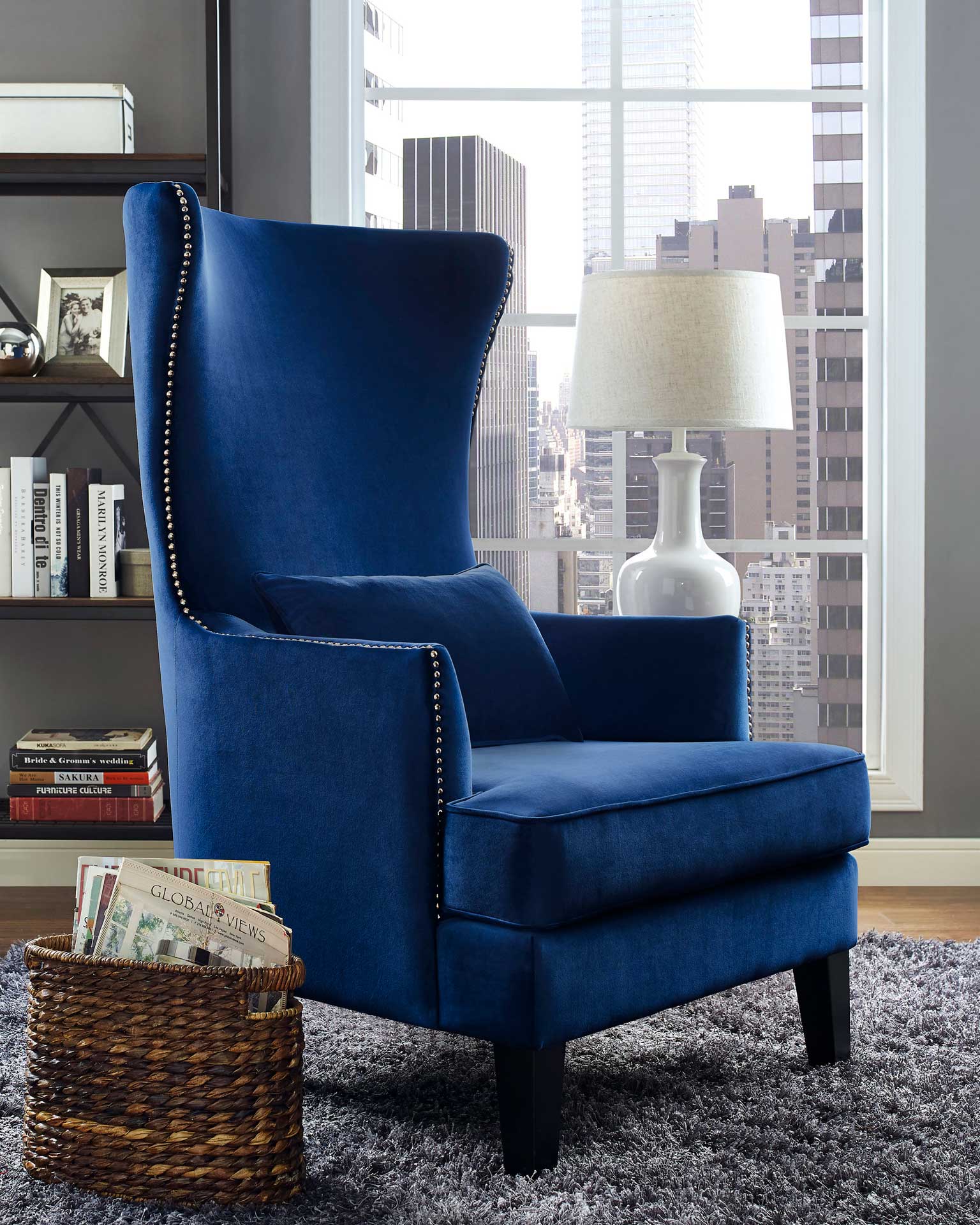 Brantley Tall Chair Navy