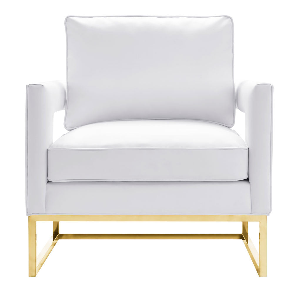 Alex Leather Chair White