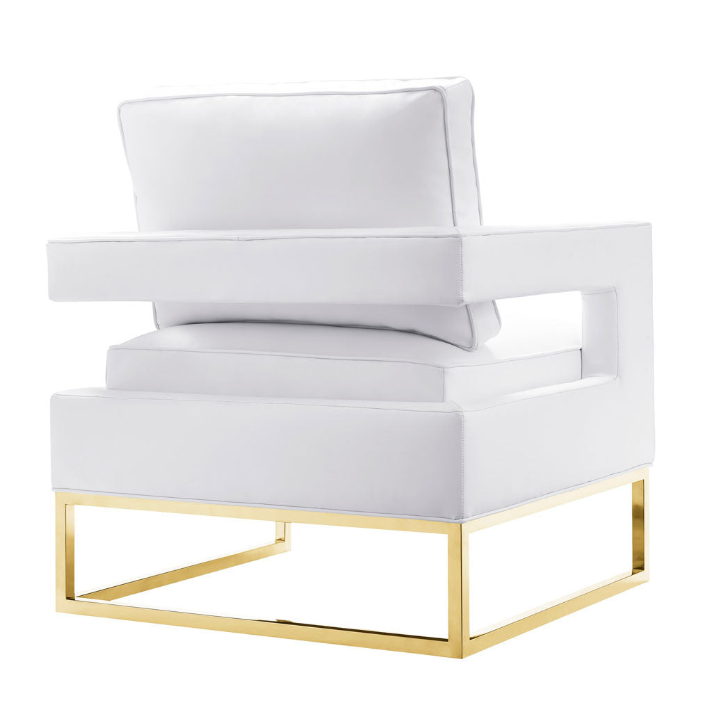 Alex Leather Chair White