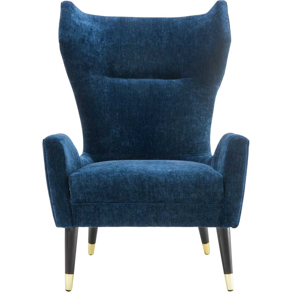 Lunel Velvet Chair Navy