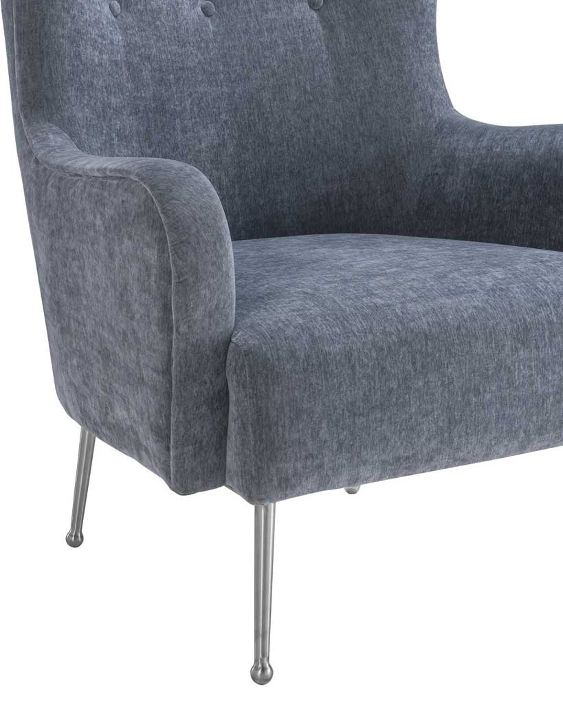 Esther Gray Velvet Chair