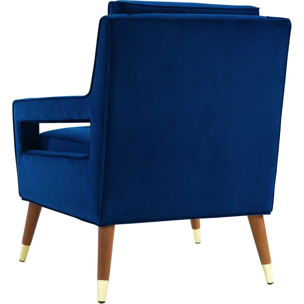 Draveil Velvet Chair Navy