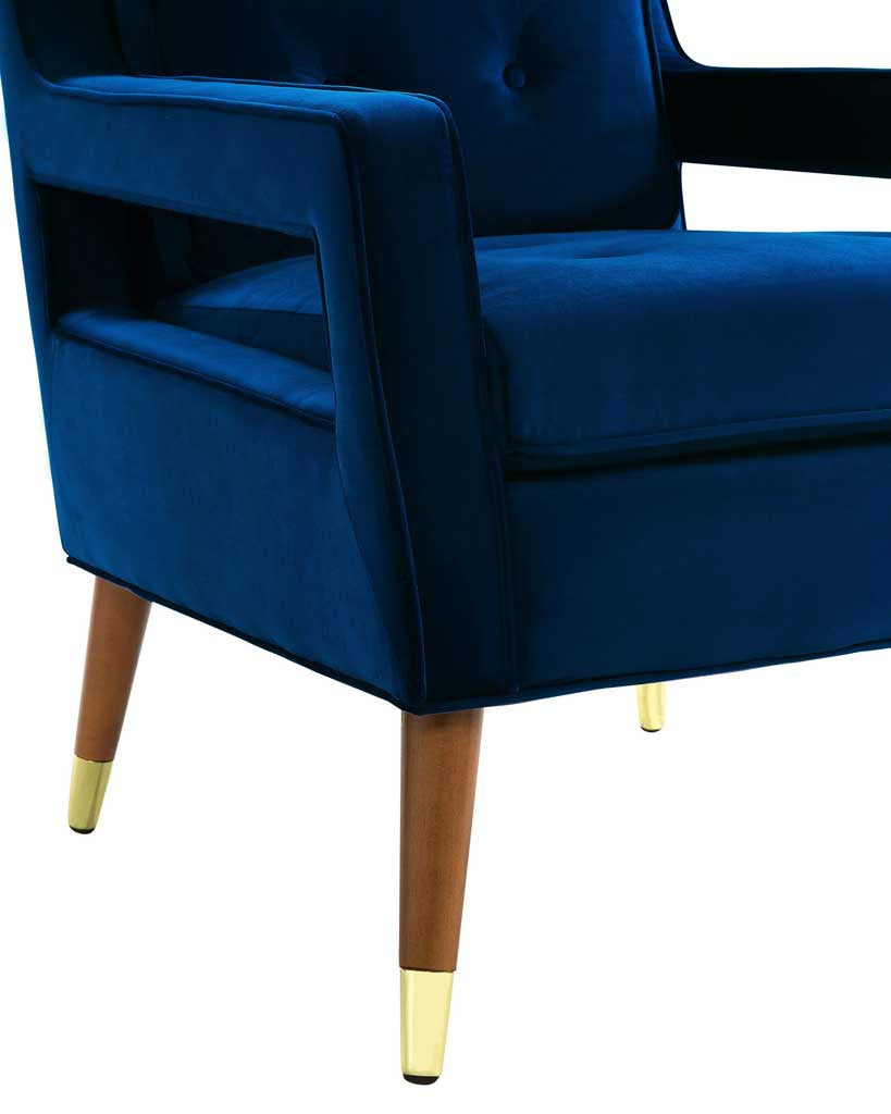 Draveil Velvet Chair Navy