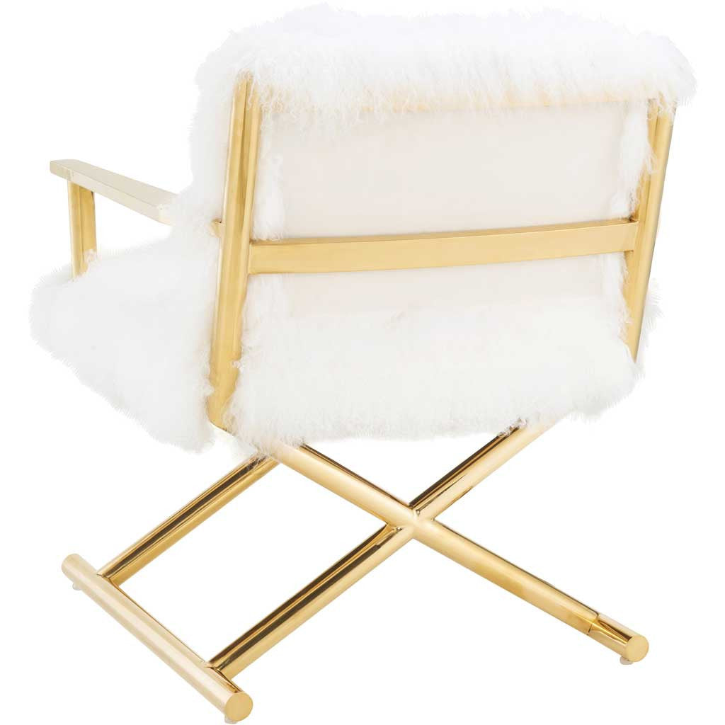 Jackie Sheepskin Chair White