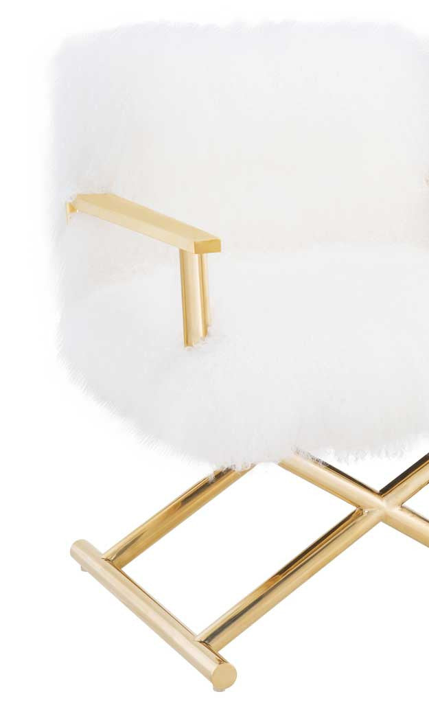 Jackie Sheepskin Chair White