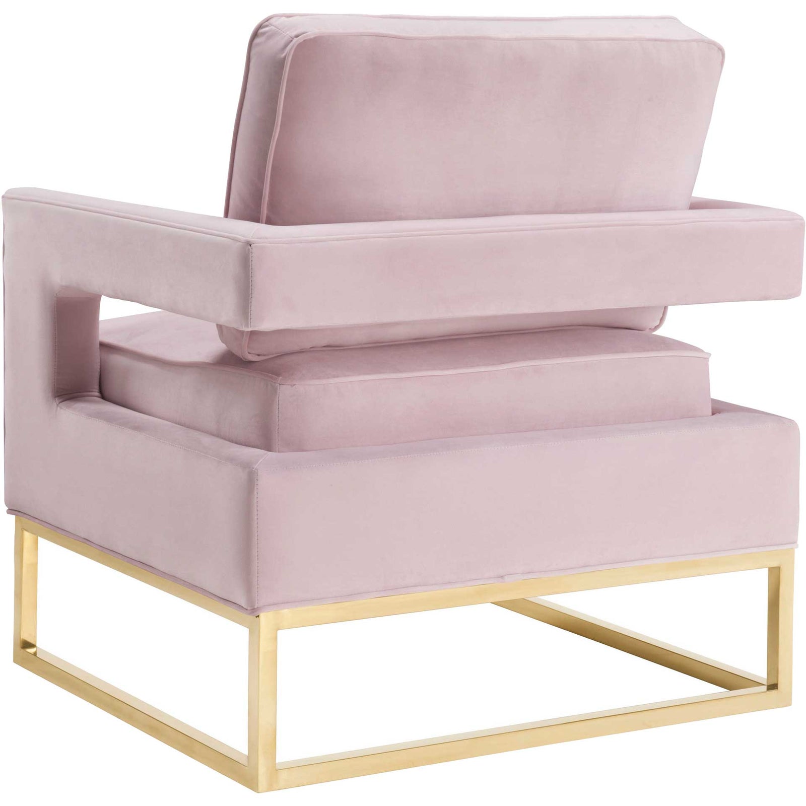 Alex Velvet Chair Blush