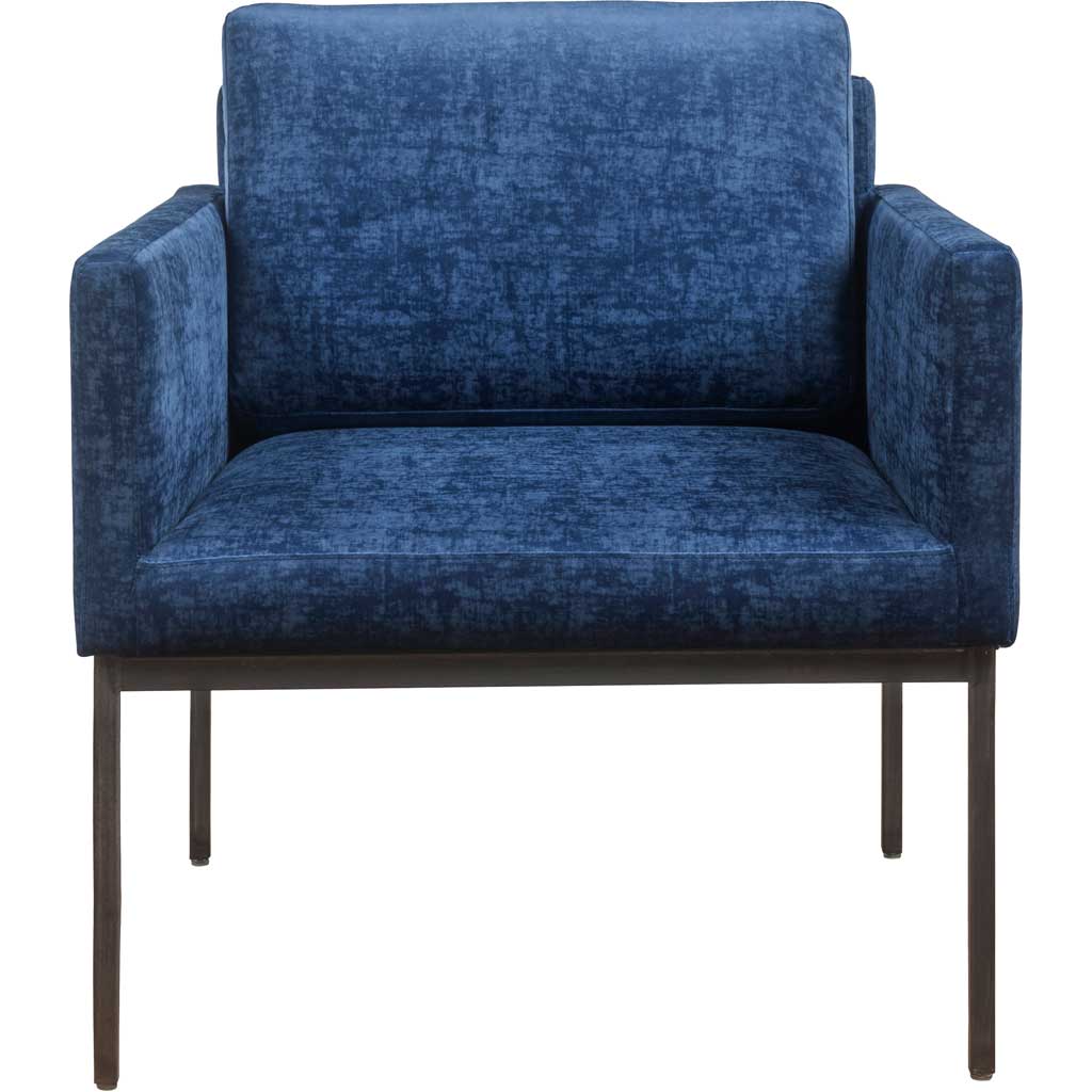 Carlson Velvet Chair Navy
