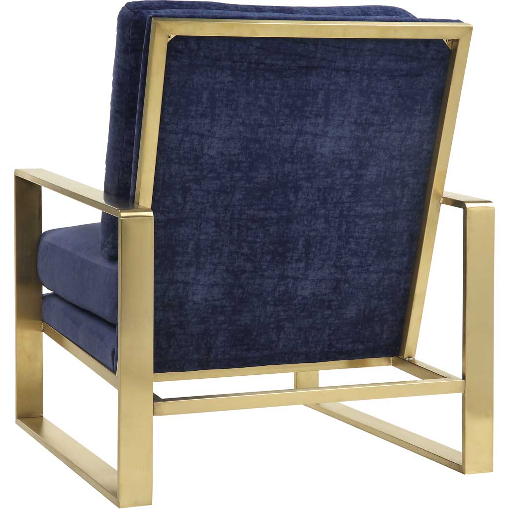 Morton Velvet Chair Navy