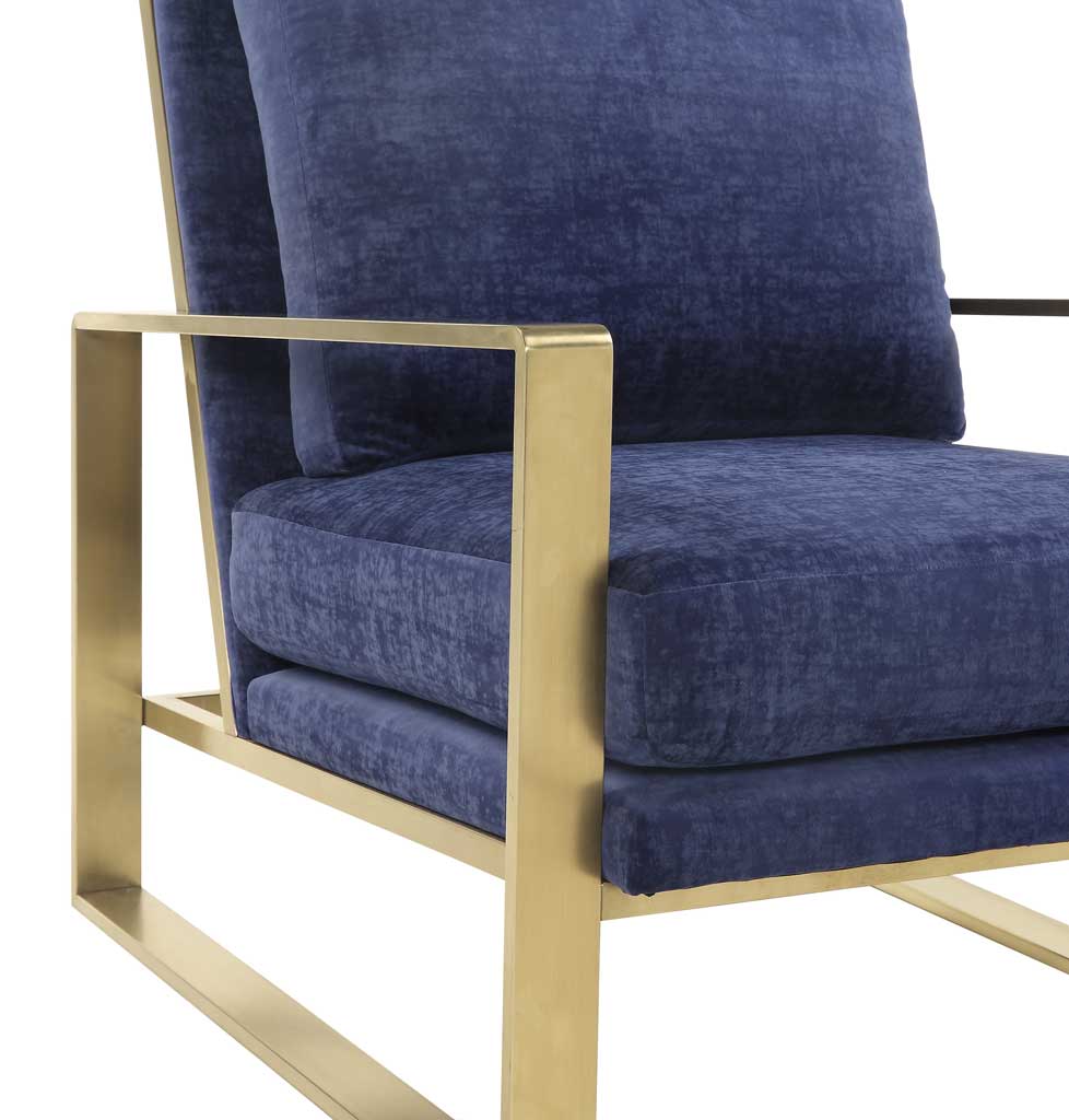 Morton Velvet Chair Navy