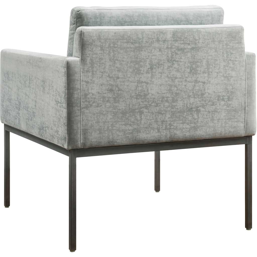 Carlson Velvet Chair Gray