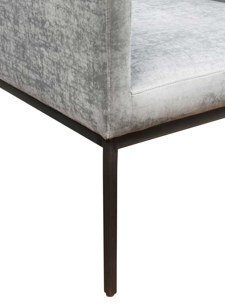 Carlson Velvet Chair Gray