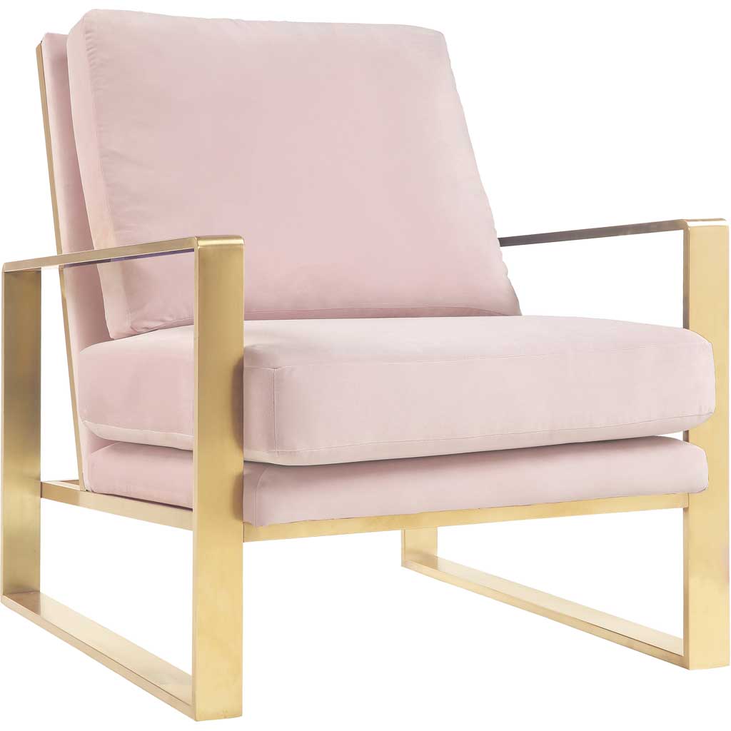 Morton Velvet Chair Blush