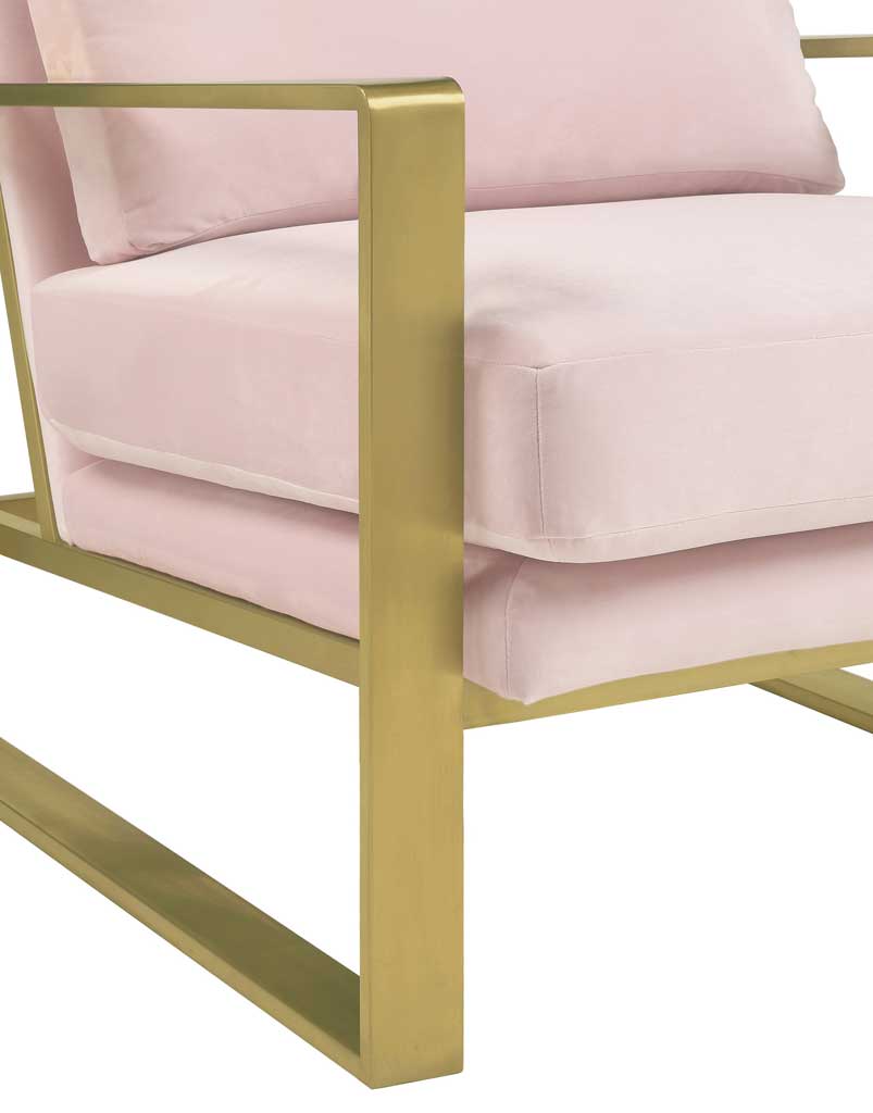 Morton Velvet Chair Blush