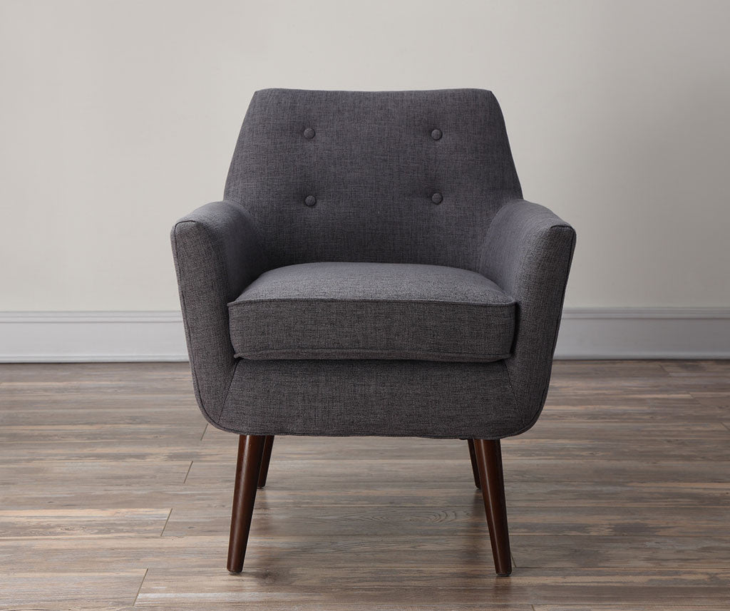 Clark Linen Chair Gray