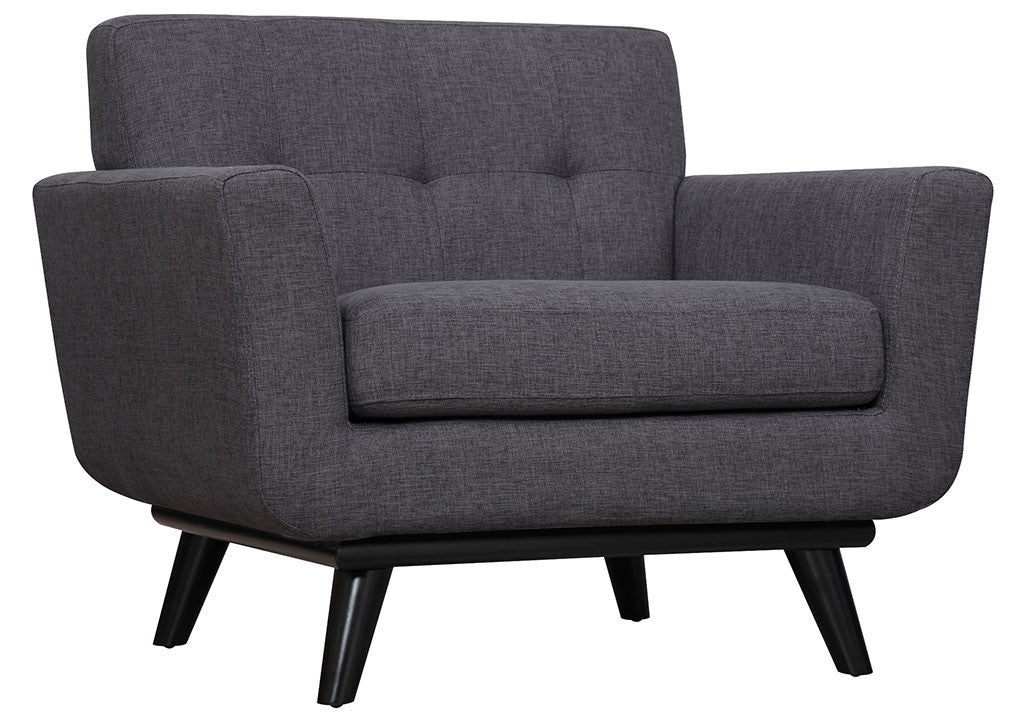 Jarvis Linen Chair Gray