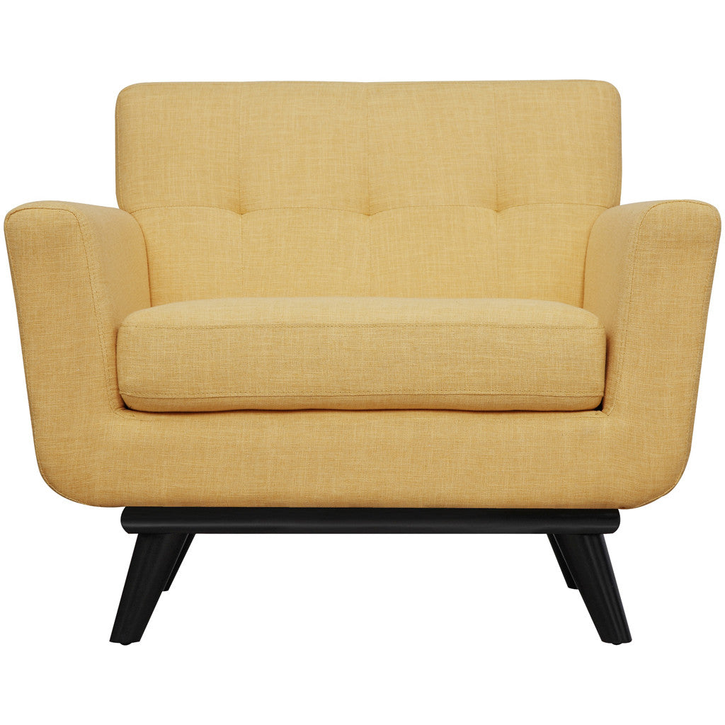 Jarvis Linen Chair Mustard Yellow
